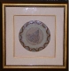 CERAMIC PLATE IN GLASS FRAME