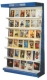 Wall Book Display Rack with Signage